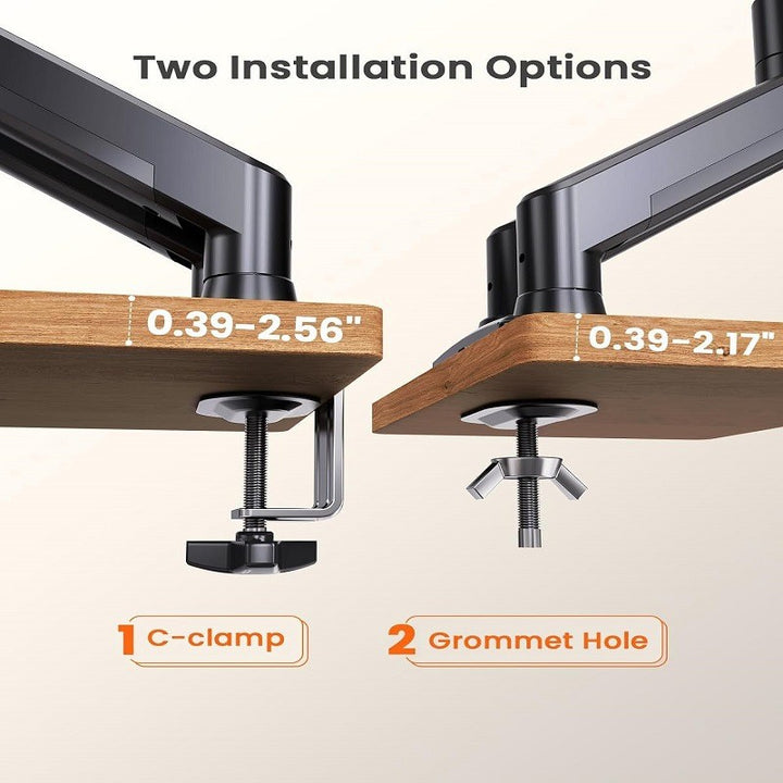 Support Double Moniteur OPE-5C à Ressort à Gaz - Opal-mobilier de bureau casablanca