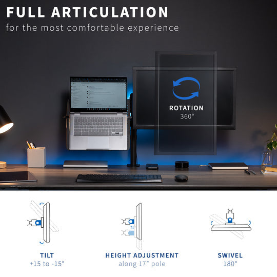 Support de moniteur et ordinateur portable OPE-1 - Opal-mobilier de bureau casablanca