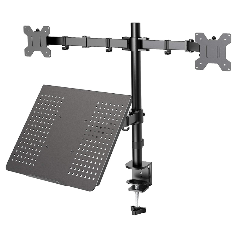 Support deux moniteurs et ordinateur portable OPE-44 - Opal-mobilier de bureau casablanca