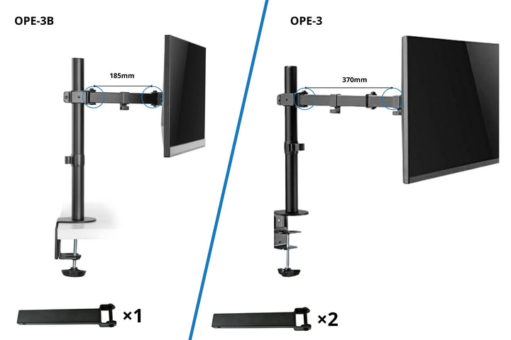 Support moniteur à bras unique OPE-3 - Opal-mobilier de bureau casablanca