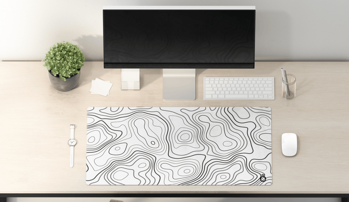 Topographic Lines  DESK PAD - Opal-mobilier de bureau casablanca