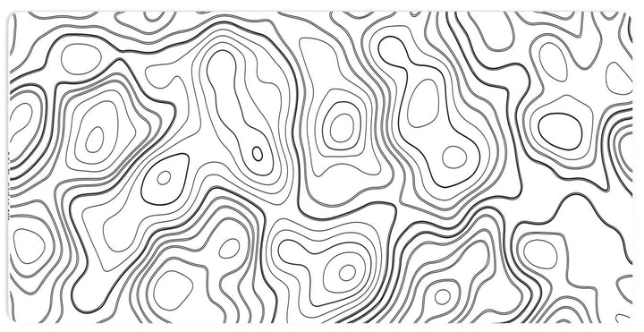 Topographic Lines  DESK PAD - Opal-mobilier de bureau casablanca
