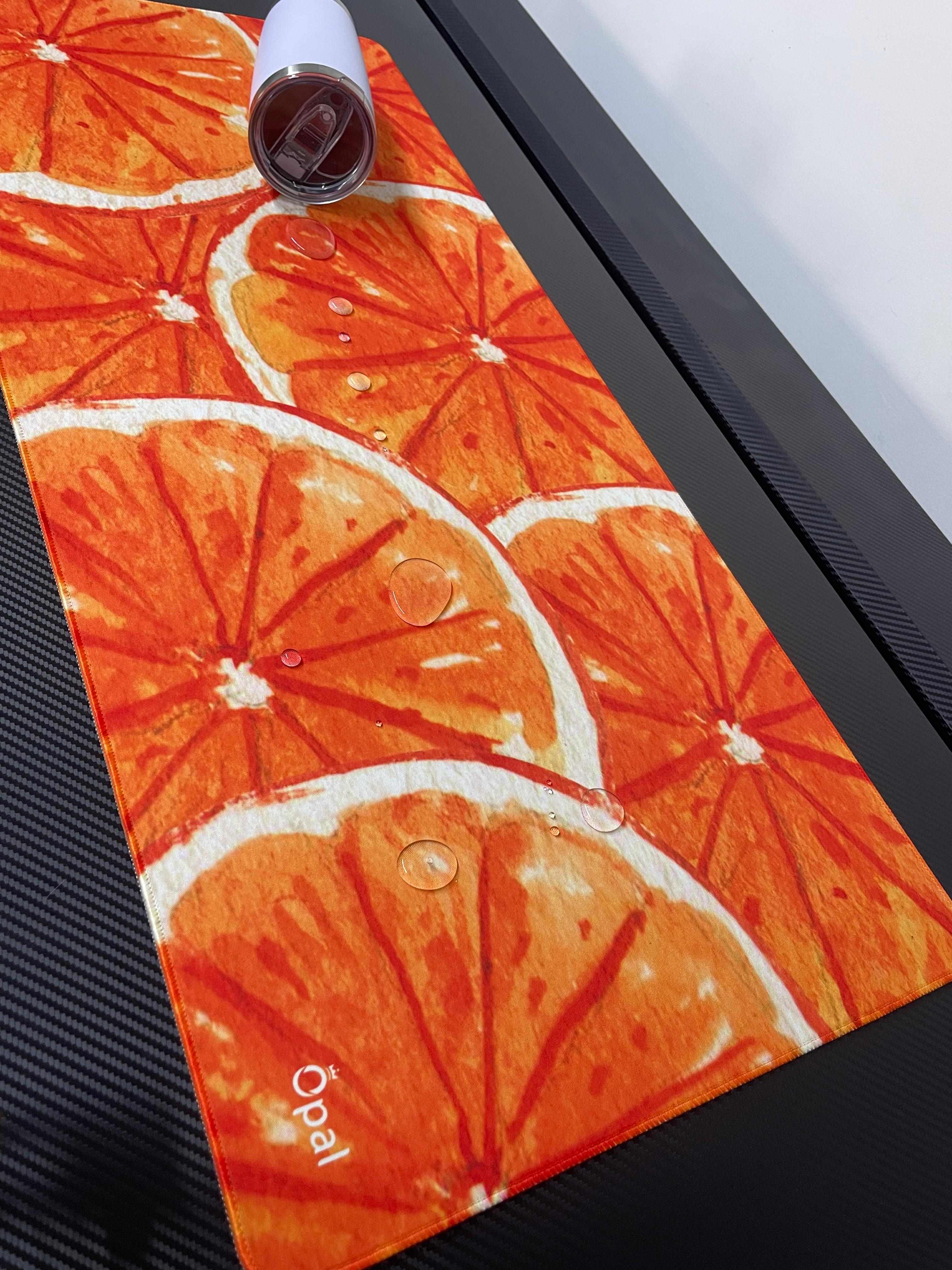 Watercolor Orange DESK PAD -WATERPROOF