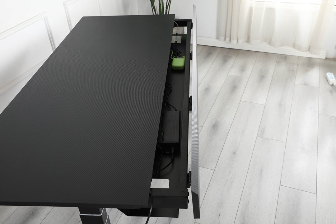 Standing desk: ElevateX RGB Carbon 140x70 cm