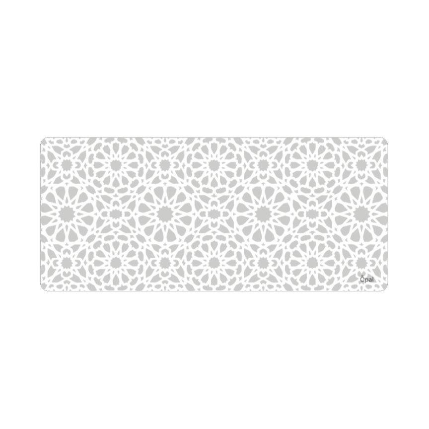 Moroccan Grey and white Mosaic Masterpieces DESK PAD