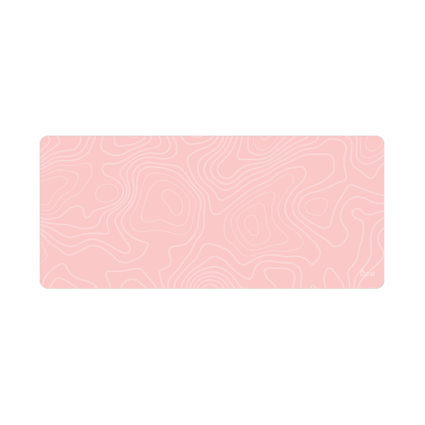 Pink Topographic DESK PAD