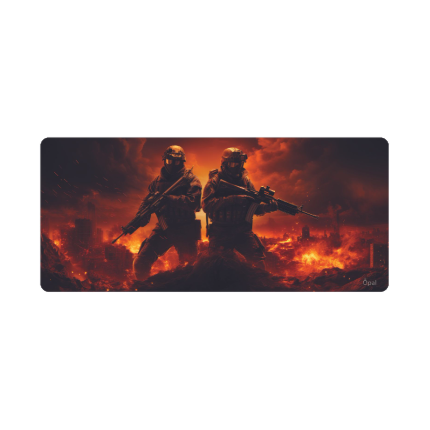 SOLDIERS ON THE BATTLEFIELD DESK PAD