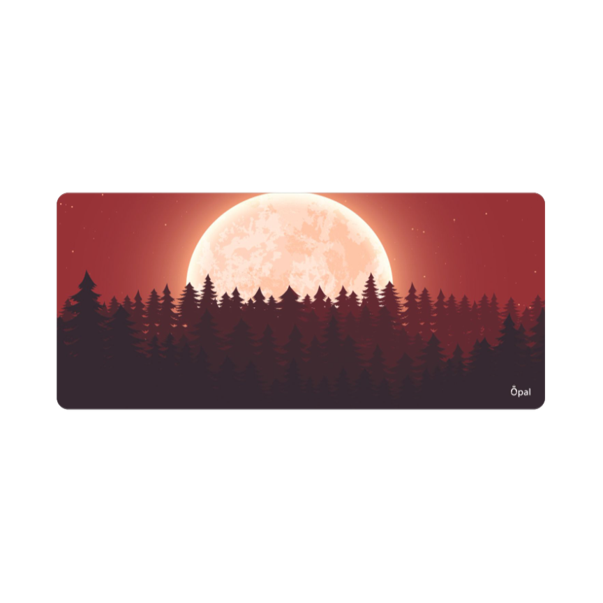 RED MOON NATURAL LANDSCAPE DESK PAD