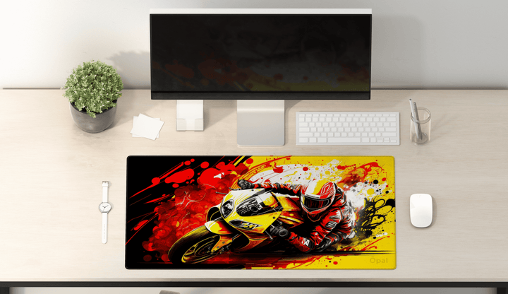 MOTORCYCLE'S RAPID ACCELERATION DESK PAD