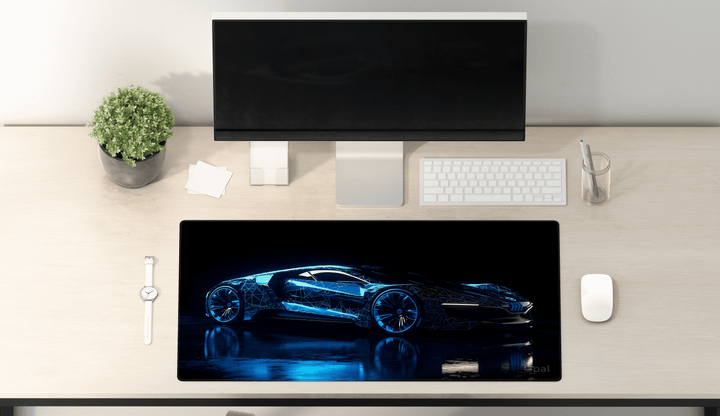 HOLOGRAPHIC ELECTRIC CAR SHOWCASE DESK PAD