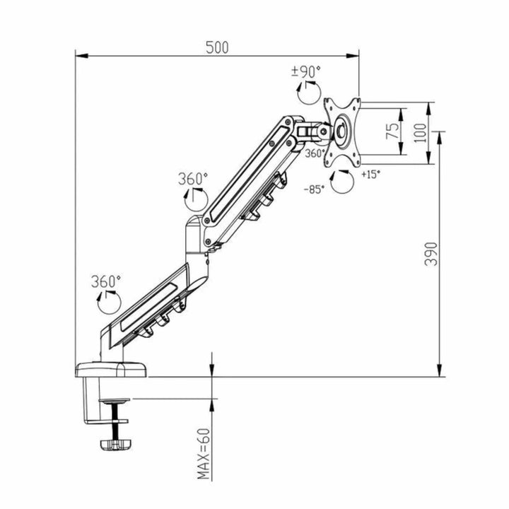 Support de Moniteur Flexispot F5