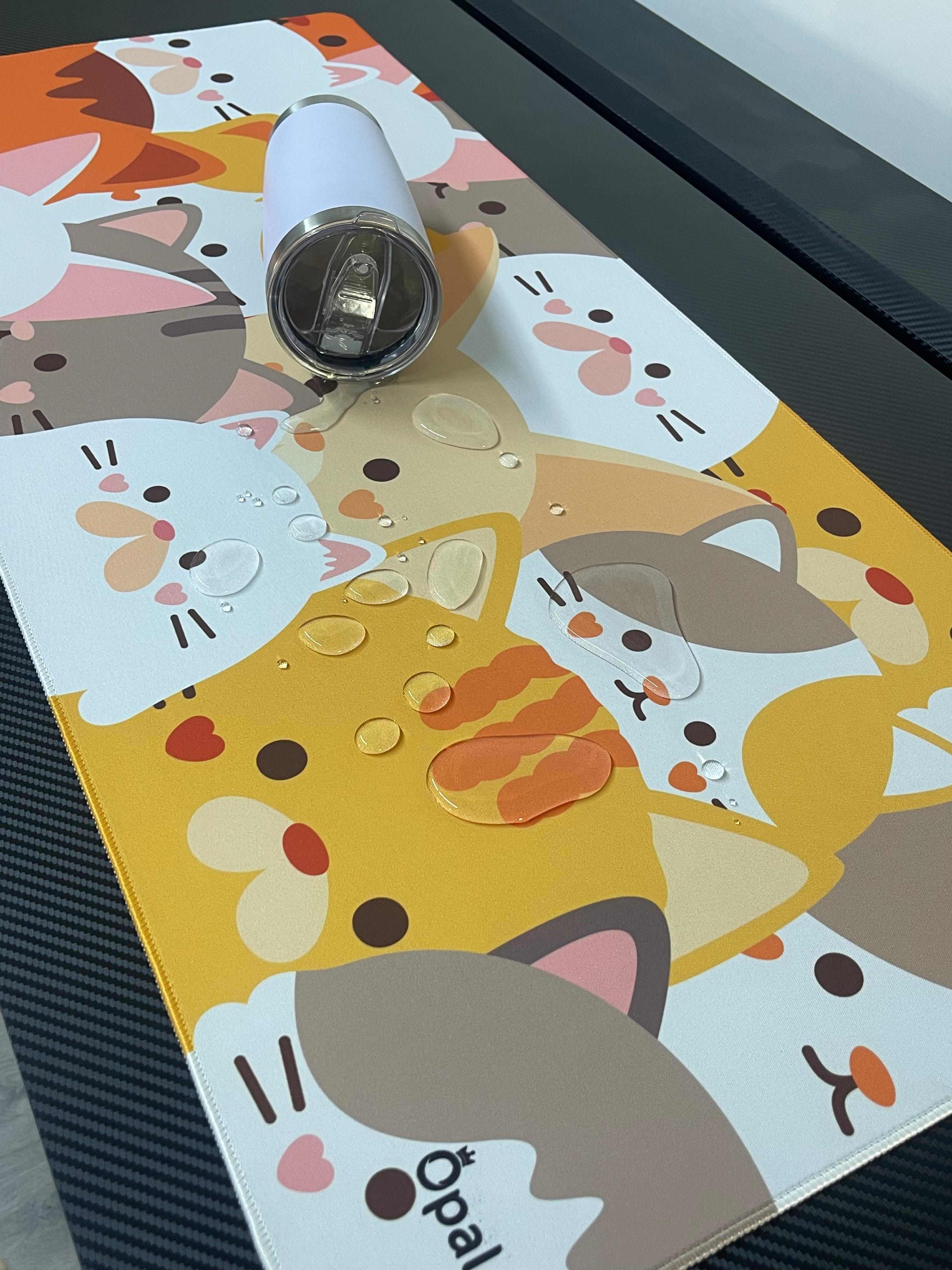 Colorful Cute Cats Illustration  DESK PAD -WATERPROOF