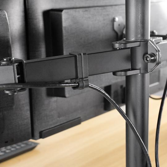 Cable tie kit for monitor stand