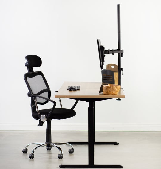Extra-tall desktop stand for two monitors OPE-66