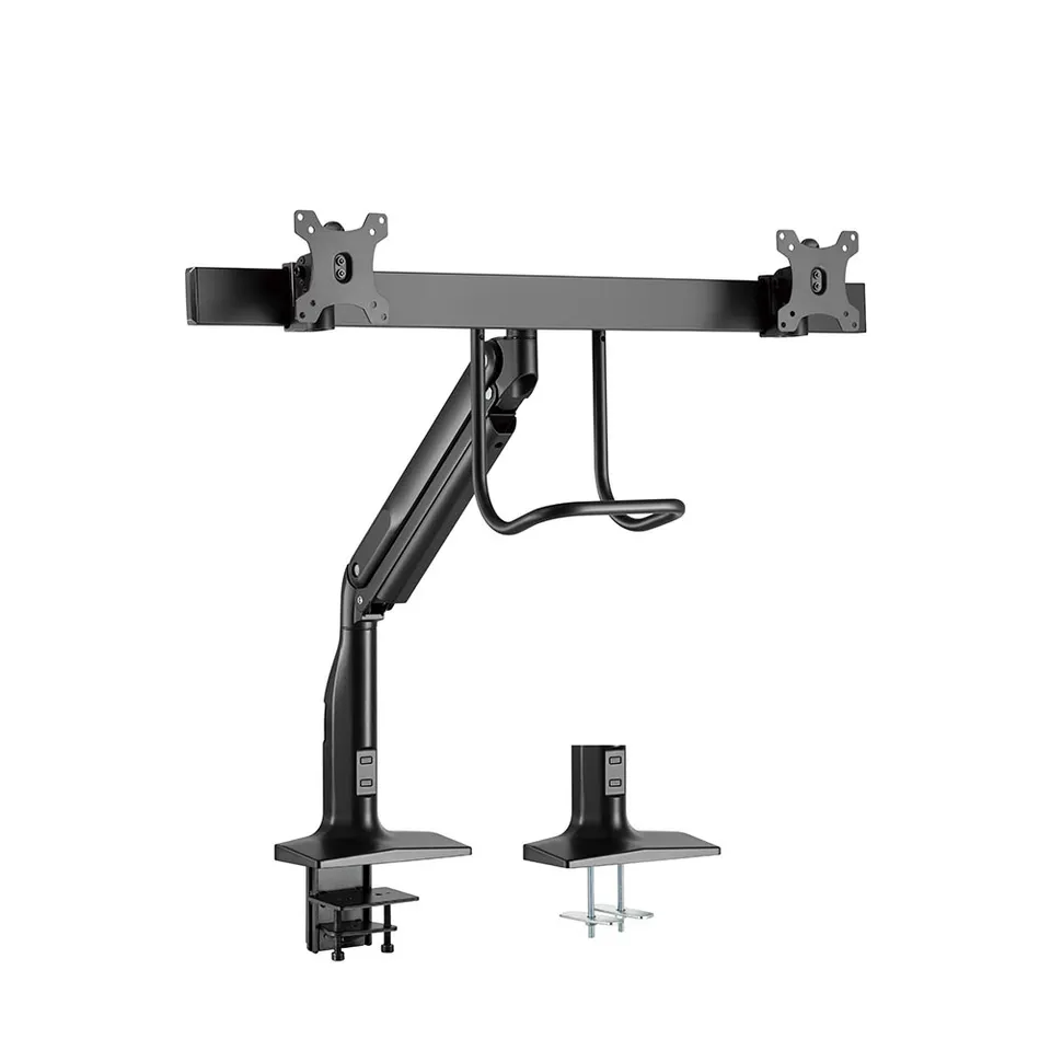 Bras Double moniteur  avec ressort à gaz OPE-133 - Opal-mobilier de bureau casablanca