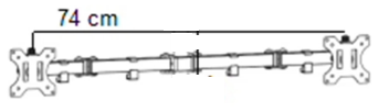 Bras double écran pour support de bureau OPE-52 - Opal-mobilier de bureau casablanca
