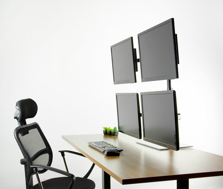 Support QUATRE moniteurs OPE-11 - Opal-mobilier de bureau casablanca