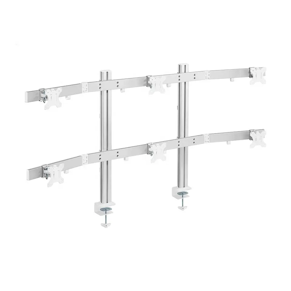 Support de Six Moniteurs OPE-151 - Opal-mobilier de bureau casablanca