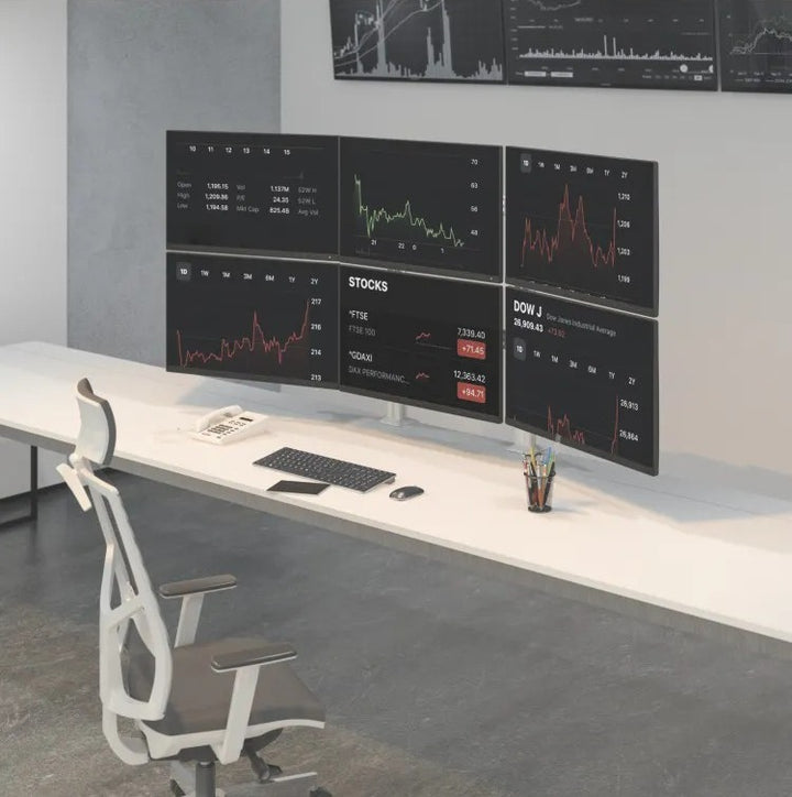 Support de Six Moniteurs OPE-151 - Opal-mobilier de bureau casablanca
