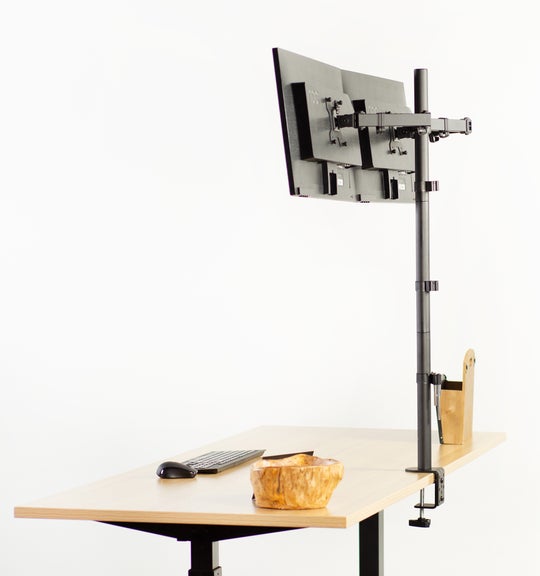 Support de bureau extra-haut pour deux moniteurs OPE-66 - Opal-mobilier de bureau casablanca