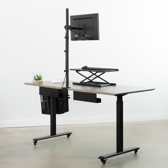 Support de bureau extra haut pour moniteur unique OPE-48 - Opal-mobilier de bureau casablanca