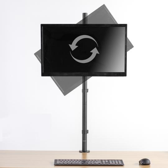 Support de bureau extra haut pour moniteur unique OPE-48 - Opal-mobilier de bureau casablanca