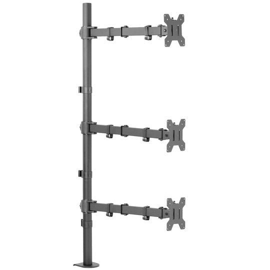 Support de bureau extra haut pour trois moniteurs verticaux OPE-13 - Opal-mobilier de bureau casablanca