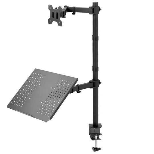 Support de bureau extra haut pour un seul moniteur et ordinateur portable OPE-4 - Opal-mobilier de bureau casablanca