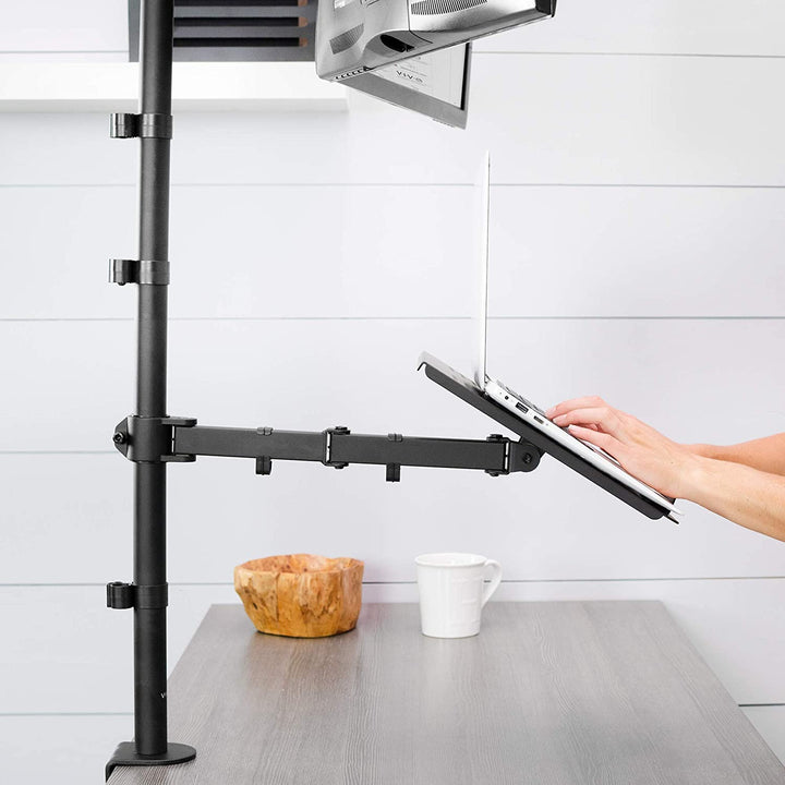 Support deux moniteurs et ordinateur portable OPE-45 - Opal-mobilier de bureau casablanca