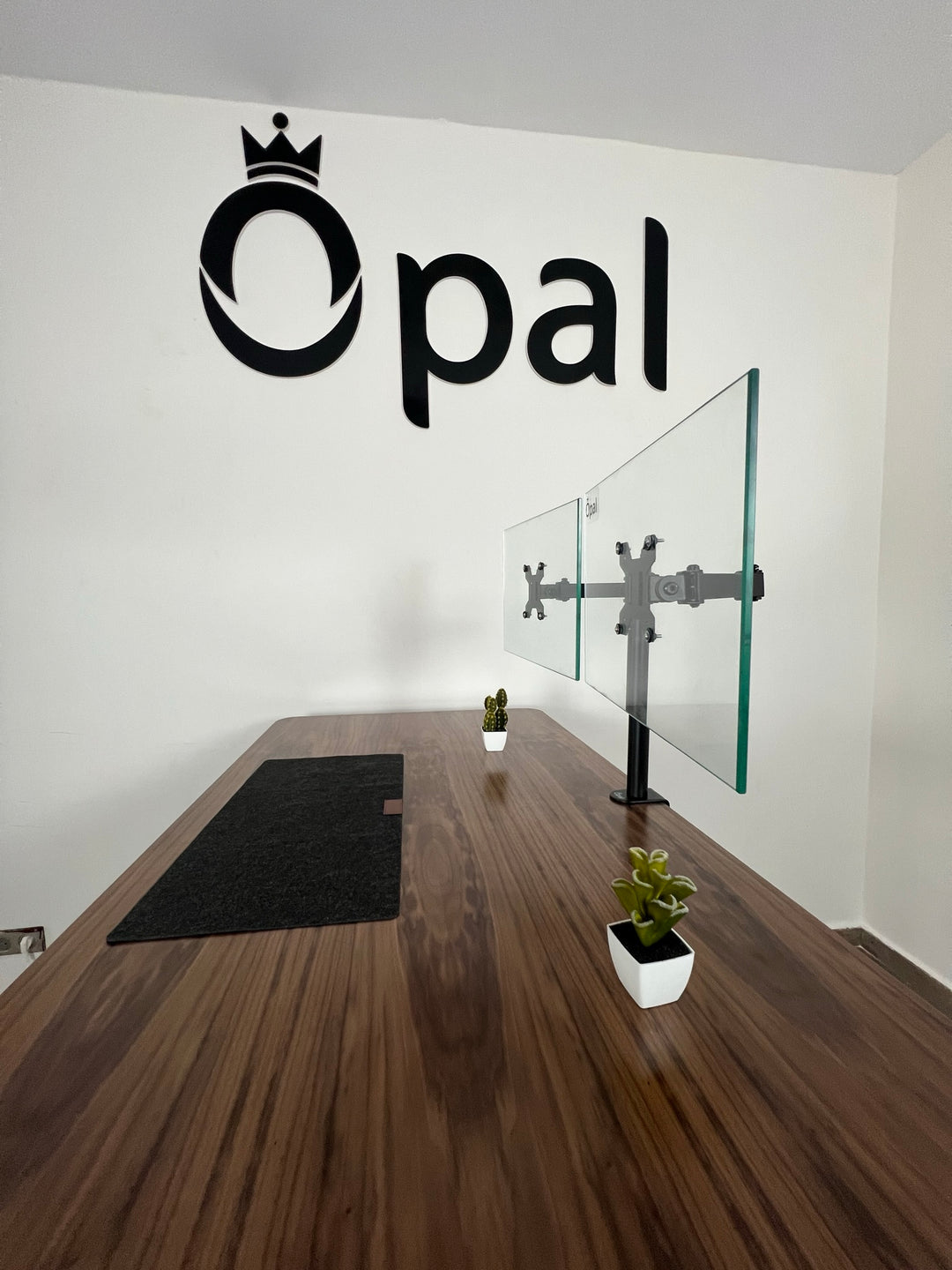 Support pour DEUX moniteurs OPE-6 - Opal-mobilier de bureau casablanca