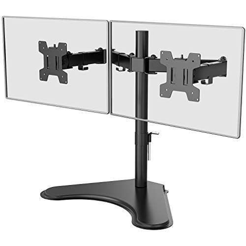 Desk mount for two monitors with base OPE-7