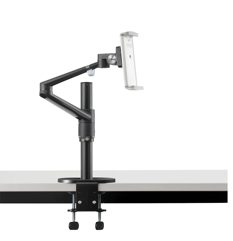Articulated arm support for tablet